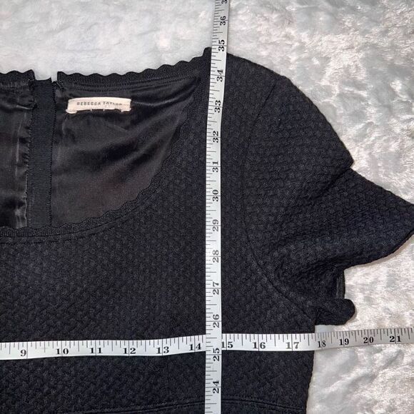 Rebecca Taylor Short Sleeve Stretch Texture - Picture 7 of 9